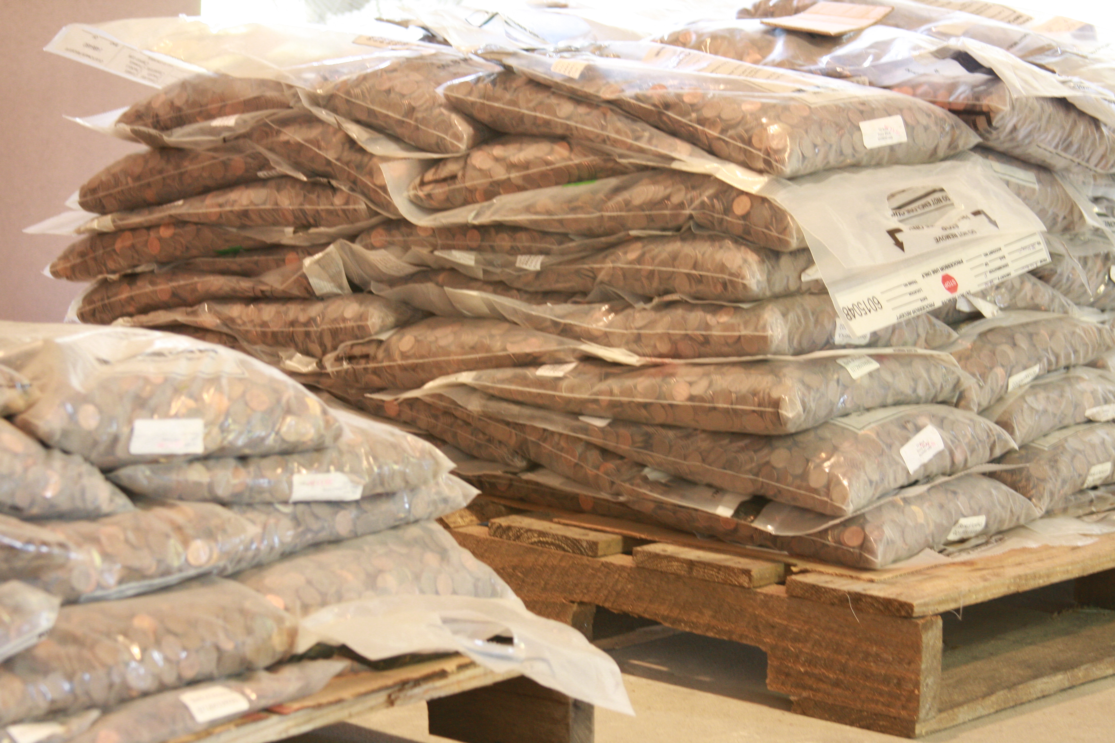 Pallets Full of Copper Pennies