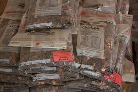 1700 pounds copper pennies